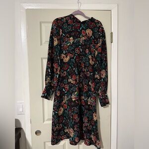 Lulu's Multicolor Floral Long Sleeve Dress